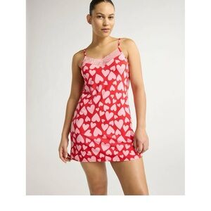 Joyspun Women’s Lace Trim Knit Chemise Size XL (16-18) NEW